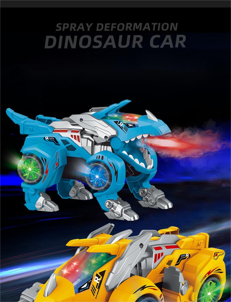 Kibtoy Transforming Dinosaur Car with light and music effects Kibtoy Transforming Dinosaur Car with light and music effects