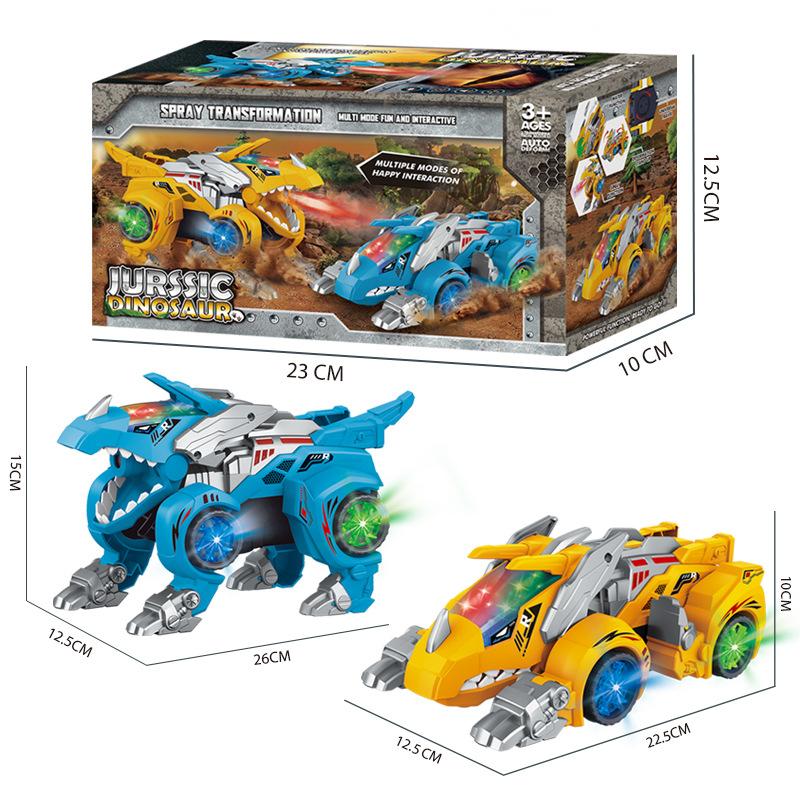 Kibtoy Transforming Dinosaur Car with light and music effects Kibtoy Transforming Dinosaur Car with light and music effects