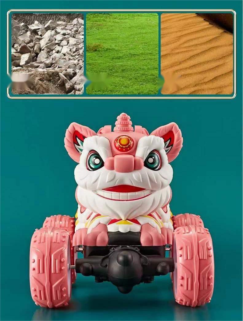 stunts of Chinese style RC dancing lion car stunts of Chinese style RC dancing lion car
