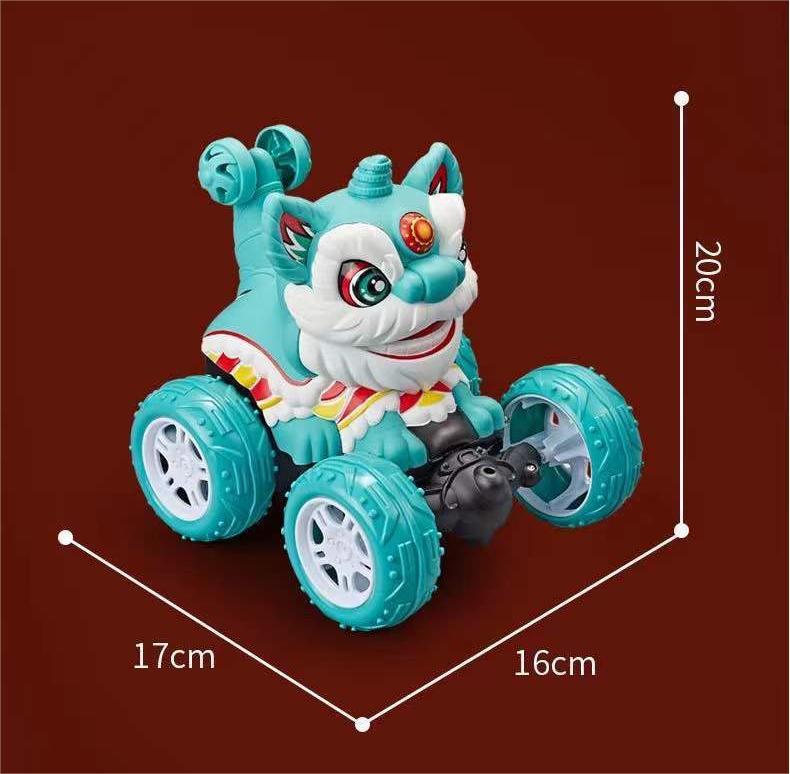 Kibtoy Blue dancing lion toy car Kibtoy Blue dancing lion toy car