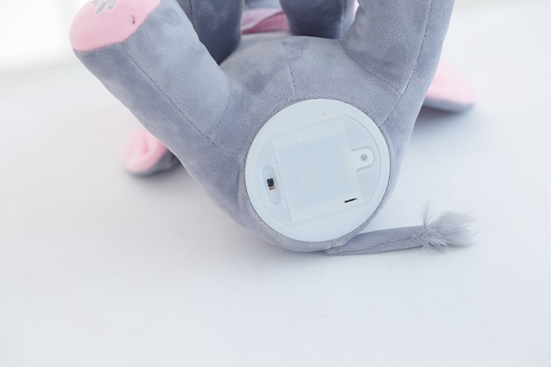 kibtoy Peek-a-boo elephant plush toy two ways to power up kibtoy Peek-a-boo elephant plush toy two ways to power up