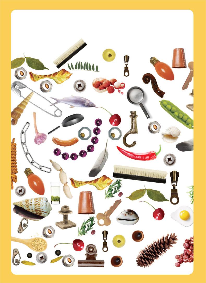 Kibtoy About Face Puzzle montessori toy daily common things to build faces Kibtoy About Face Puzzle montessori toy daily common things to build faces