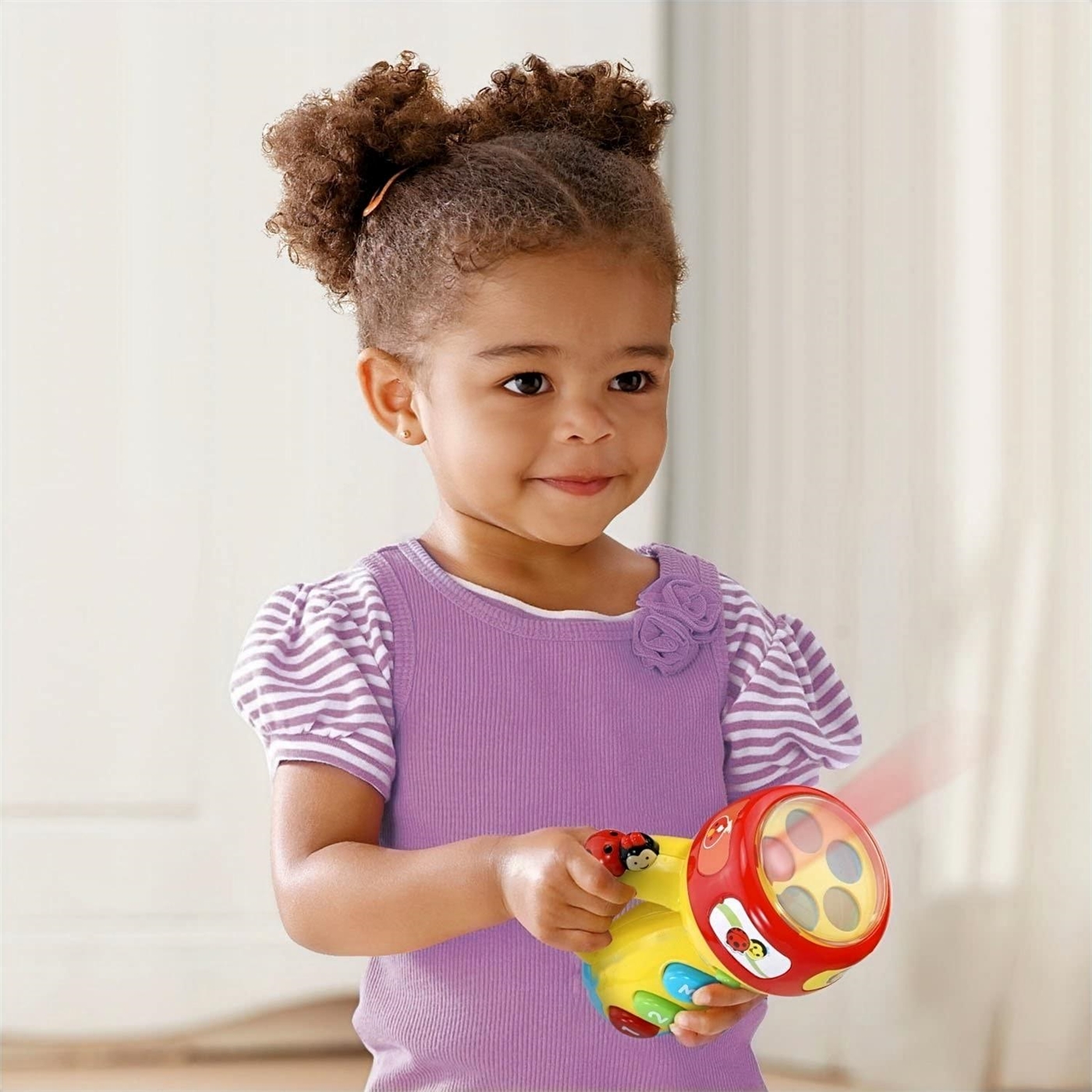  Kibtoy Spinning and Learning Flashlight