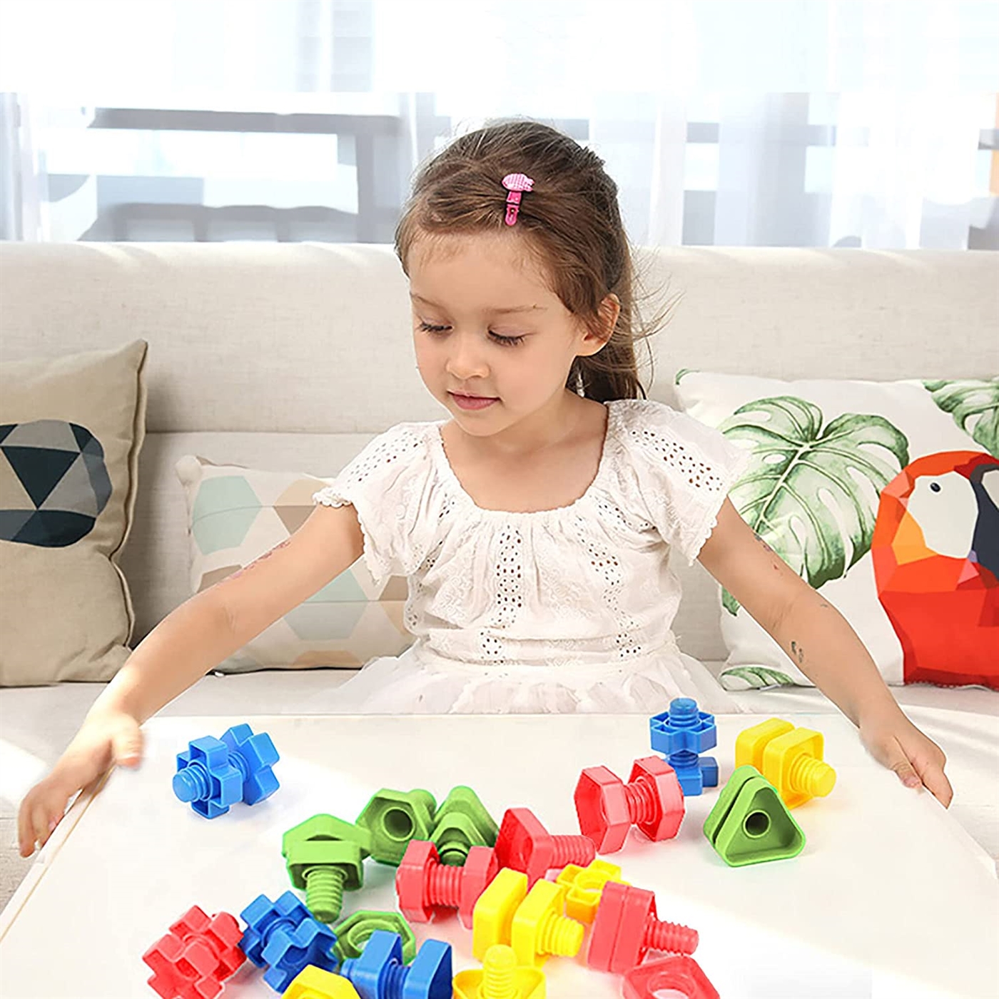 Kibtoy Jumbo Nuts and Bolts Montessori toy fun and educational