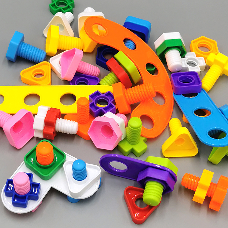 Kibtoy Jumbo Nuts and Bolts Montessori toy fun and educational