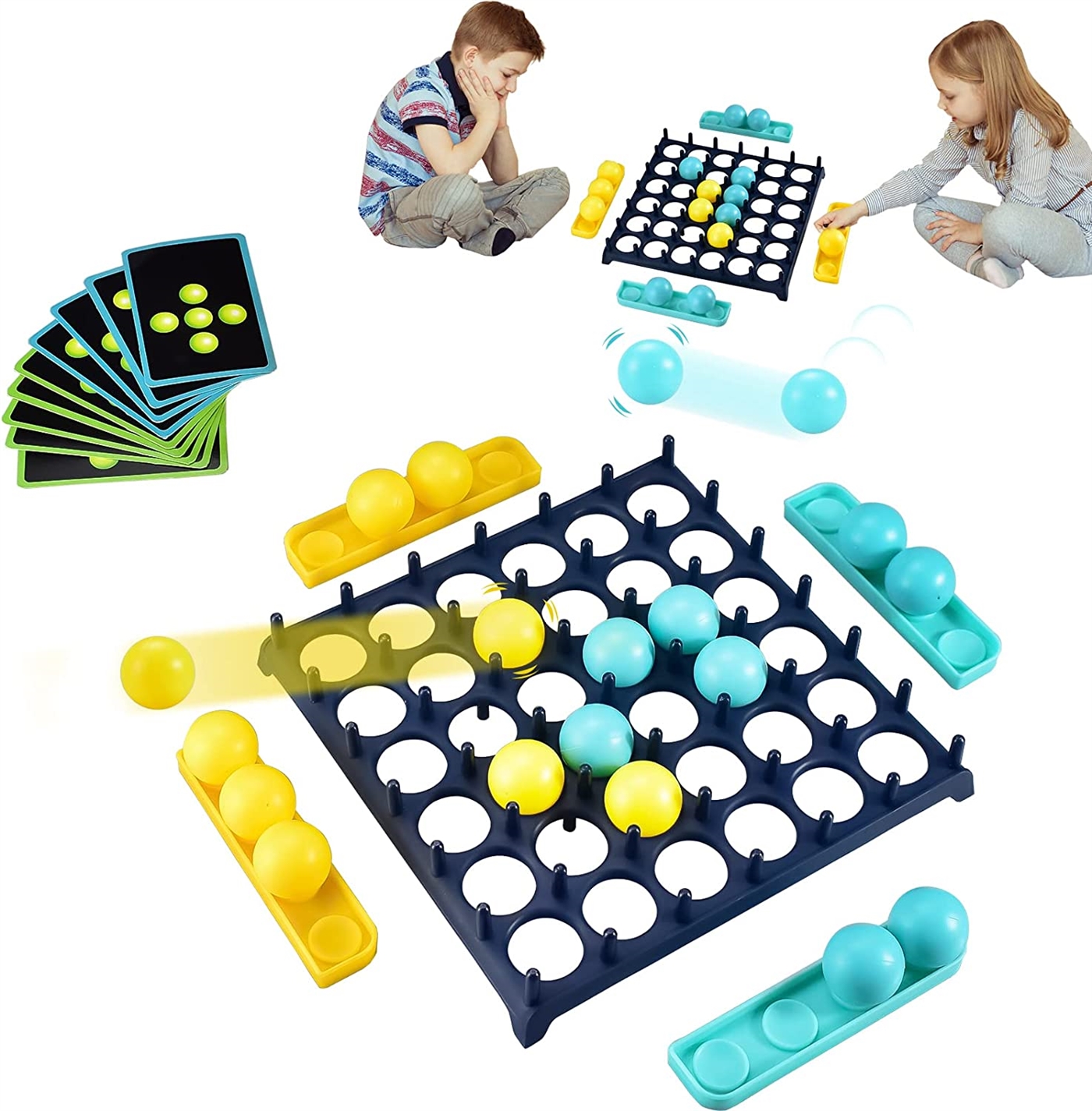 Kibtoy bounce off game table ball game set