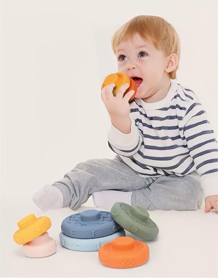 Kibtoy silicone Stacking toy, 3d Building block Kibtoy silicone Stacking toy, 3d Building block