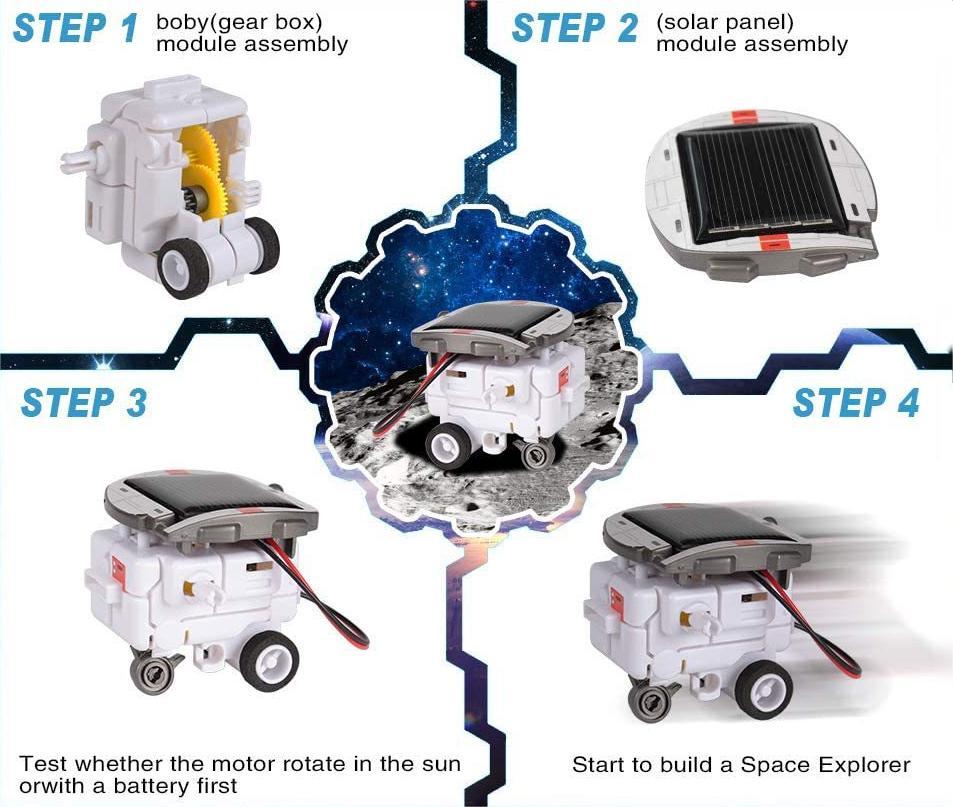 Kibtoy 6-in-1 Space Solar Robot Kit Kibtoy 6-in-1 Space Solar Robot Kit