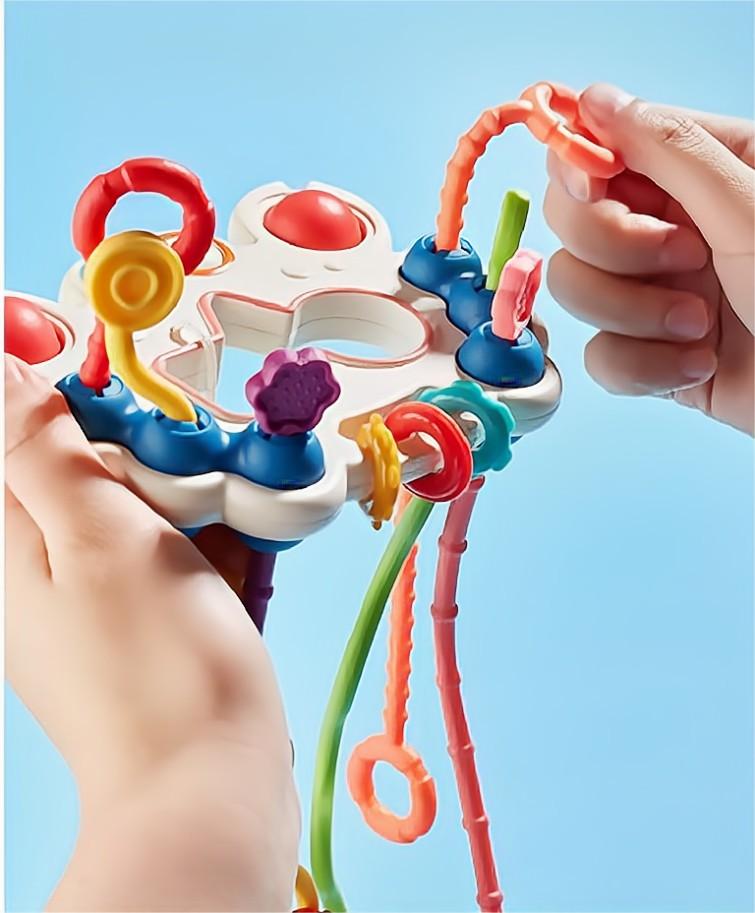Kibtoy Pull String learning toy, montessori toy, sensory toy