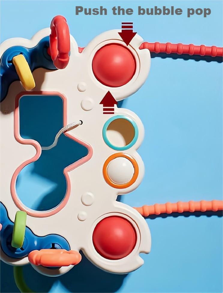 Kibtoy Pull String learning toy, montessori toy, sensory toy