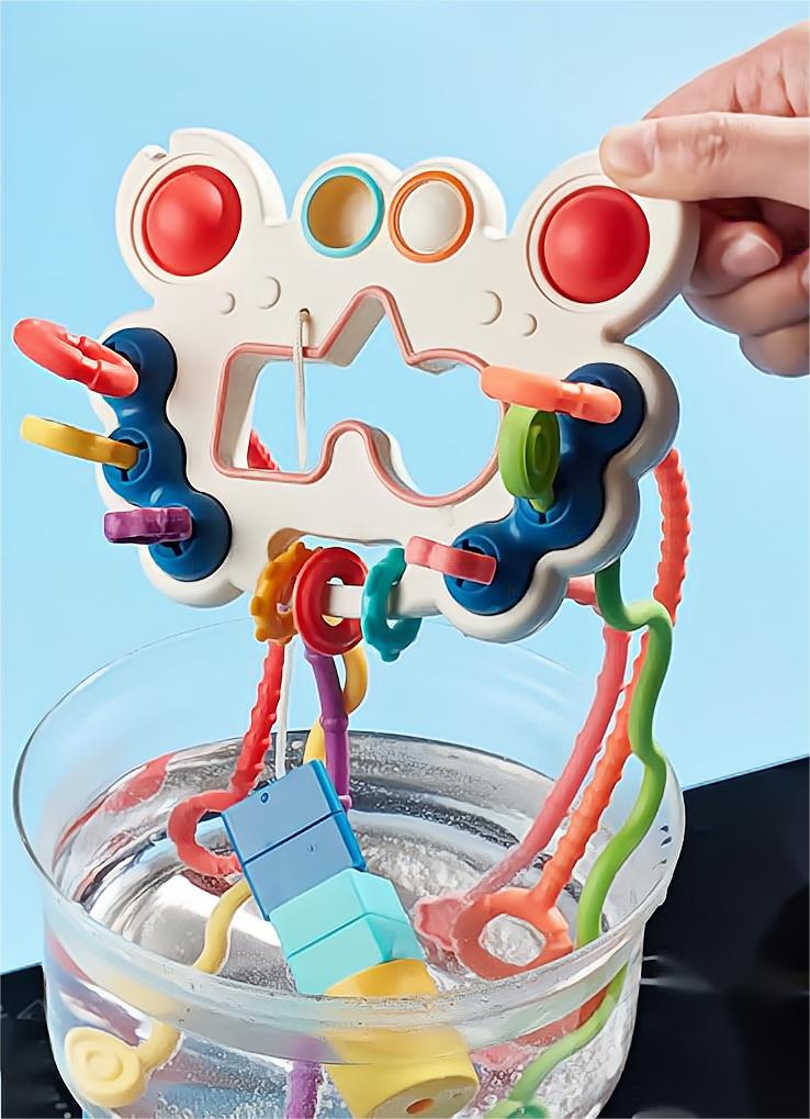 Kibtoy Pull String learning toy, montessori toy, sensory toy Kibtoy Pull String learning toy, montessori toy, sensory toy