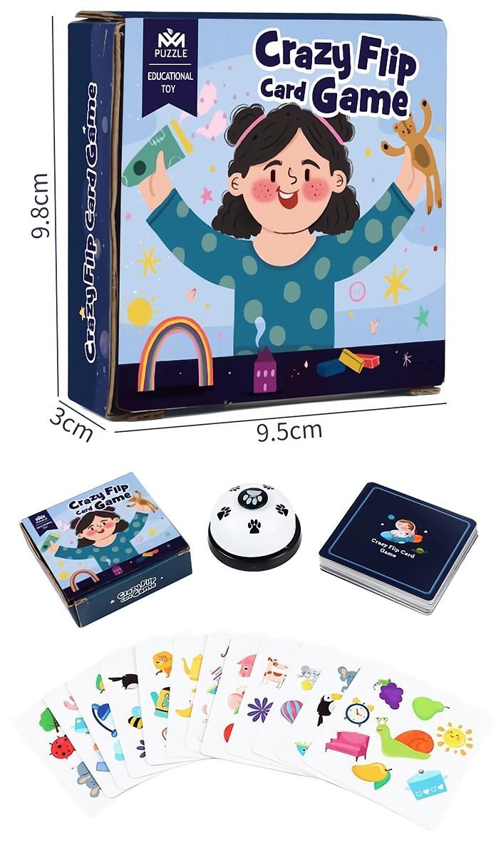 Kibtoy Crazy Flip Card Game, engaging family game Kibtoy Crazy Flip Card Game, engaging family game