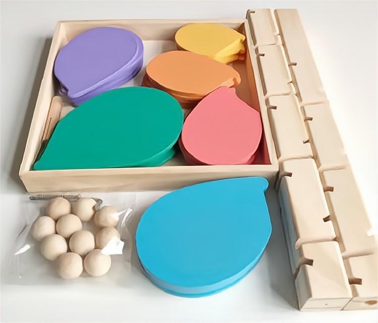 Kibtoy Wooden Musical Tree, Marble ball track sound