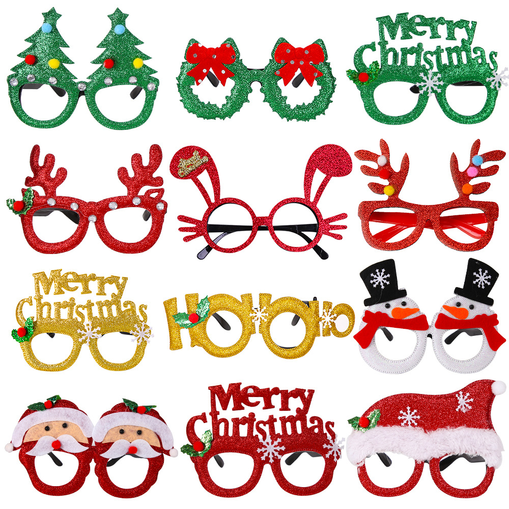 Kibtoy Glitter party glasses for christmas Kibtoy Glitter party glasses for christmas