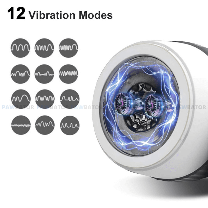 The pawbator 12 vibration modes The pawbator 12 vibration modes