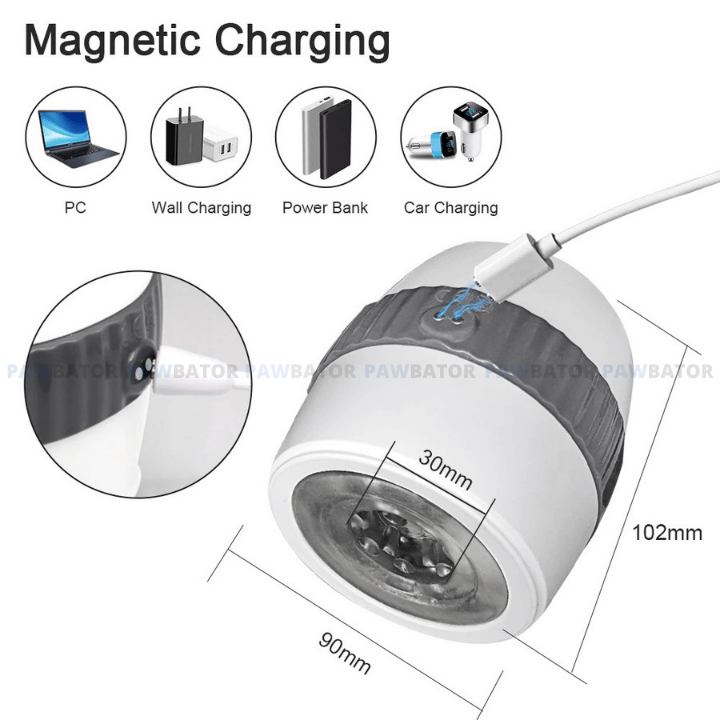 The pawbator magnetic charging white The pawbator magnetic charging white