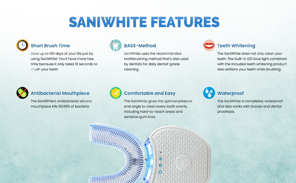 SaniWhite Toothbrush New for 2023