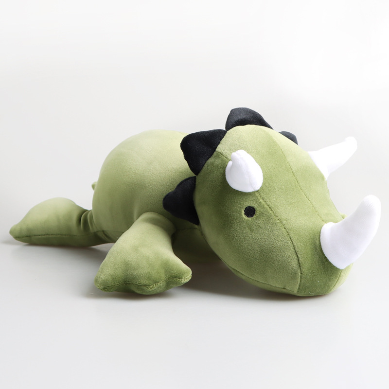 weighted stuffed dinosaur -green