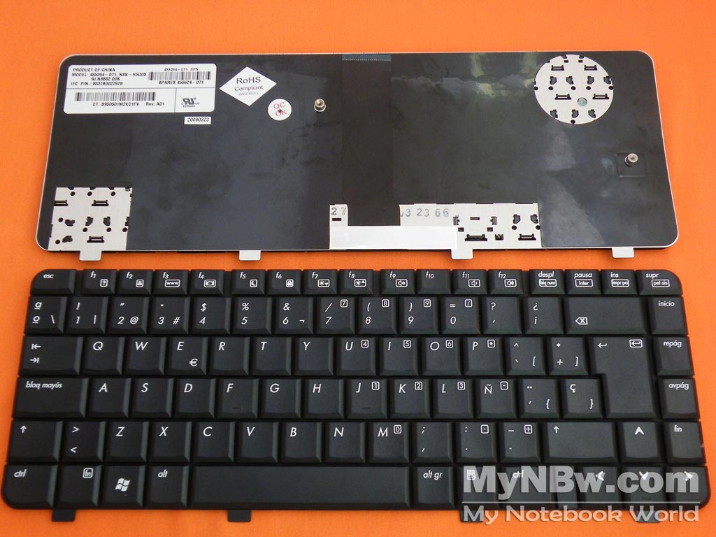 Picture of New Replacement Laptop Keyboard For HP 6520S 6720S 540 550 BLACK SP Layout