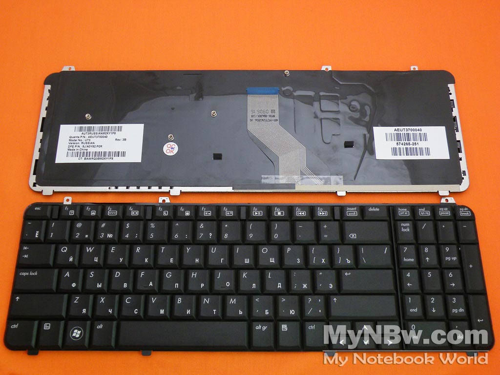 Picture of New Replacement Laptop Keyboard For HP DV6-1000 DV6-2000 BLACK RU Layout