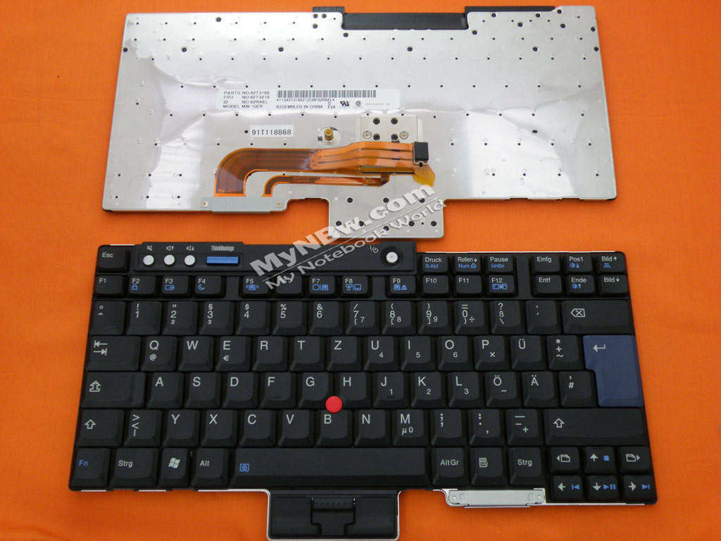 Picture of New Replacement Laptop Keyboard For ThinkPad T60 R60 T400 BLACK NEW GR Layout