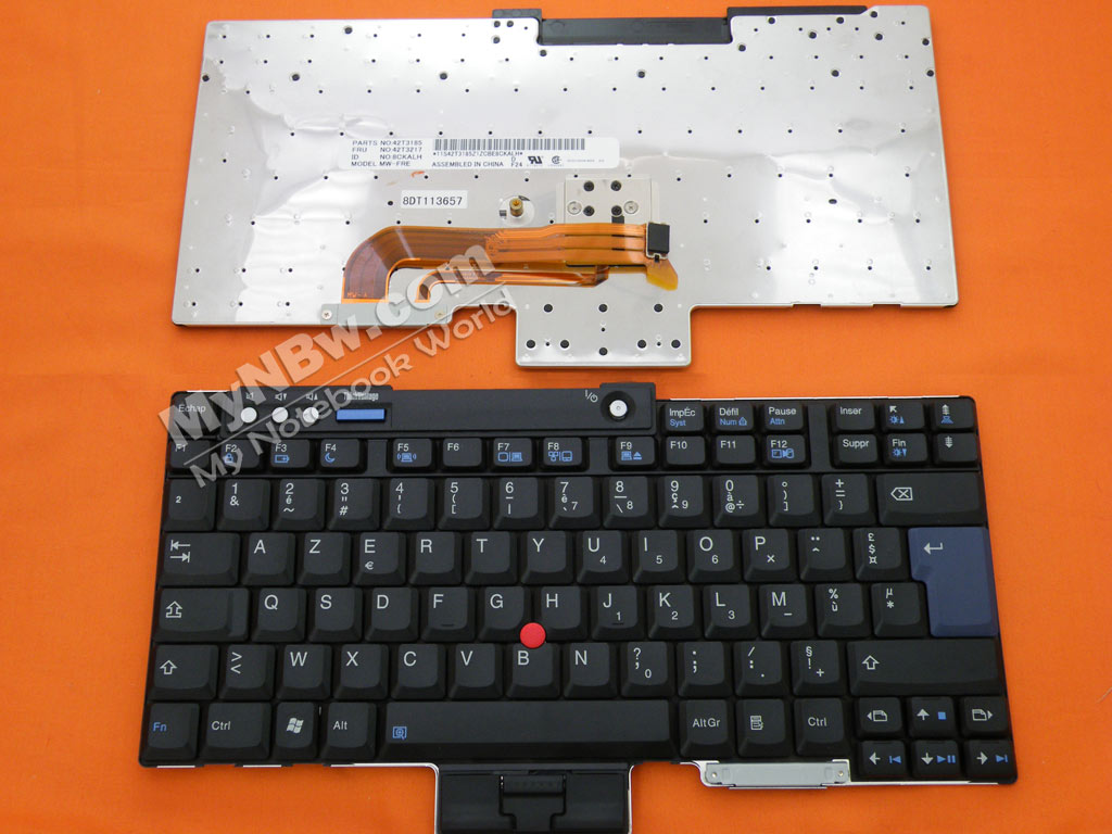 Picture of New Replacement Laptop Keyboard For ThinkPad T60 R60 T400 BLACK NEW FR Layout