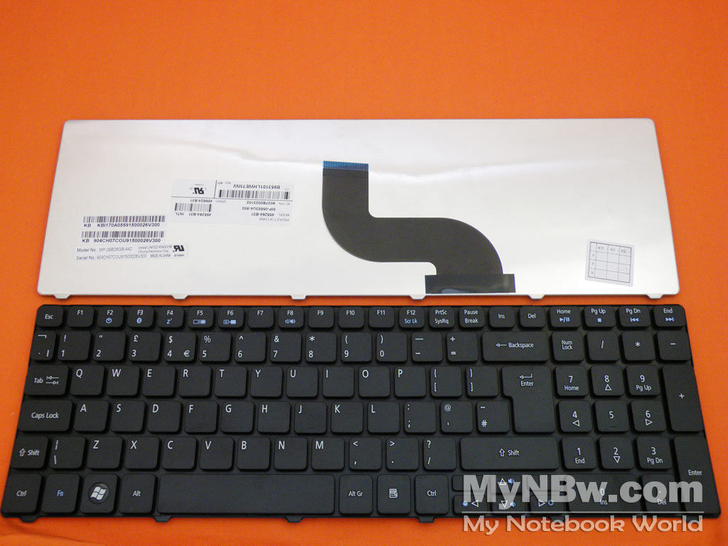 Picture of New Replacement Laptop Keyboard For ACER AS5810T 5410T 5536 5536G 5738 BLACK Uk Layout