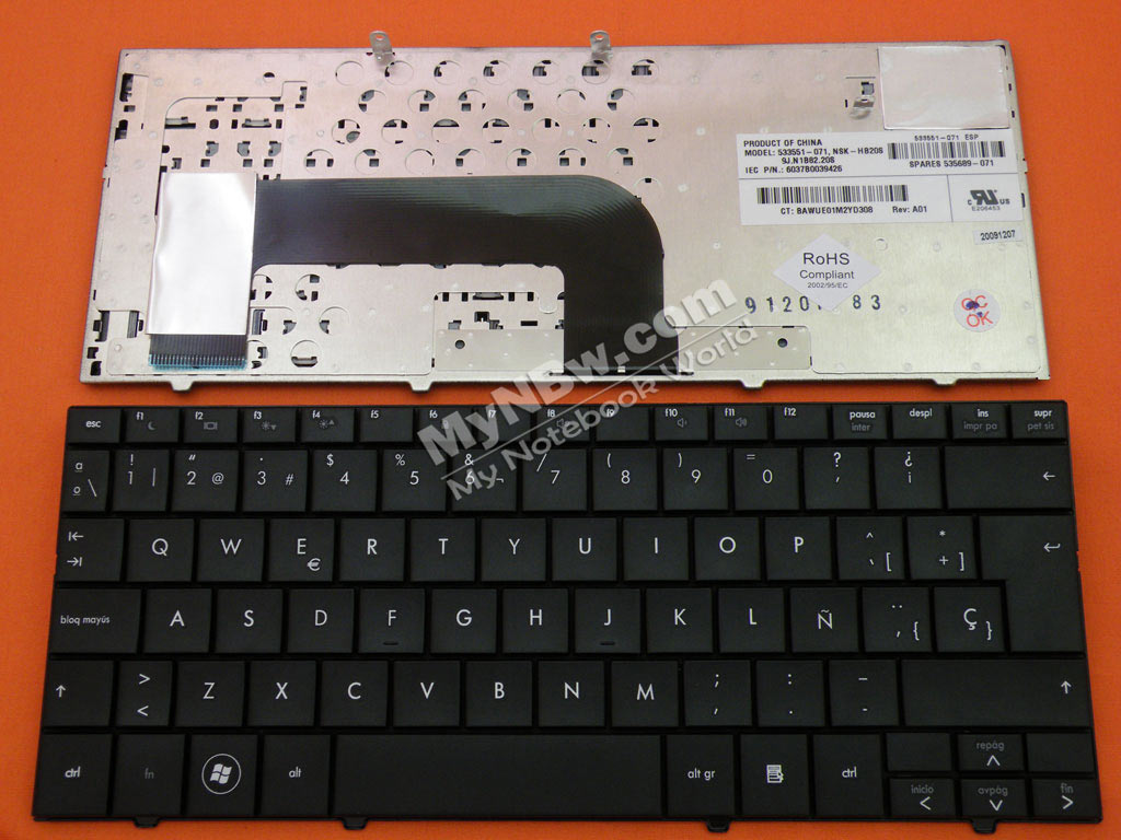Picture of New Replacement Laptop Keyboard For HP MINI 110-1000 MINI 102/CQ10-100 BLACK SP Layout