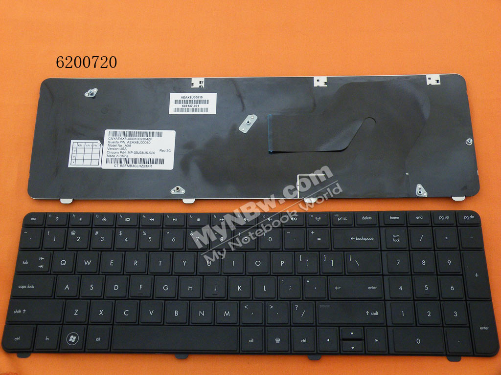 Picture of New Replacement Laptop Keyboard For HP G72 CQ72 BLACK US Layout