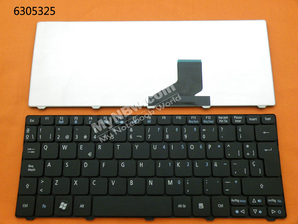 Picture of New Replacement Laptop Keyboard For ACER ONE 532H 521 D255/GATEWAY LT21 BLACK SP Layout