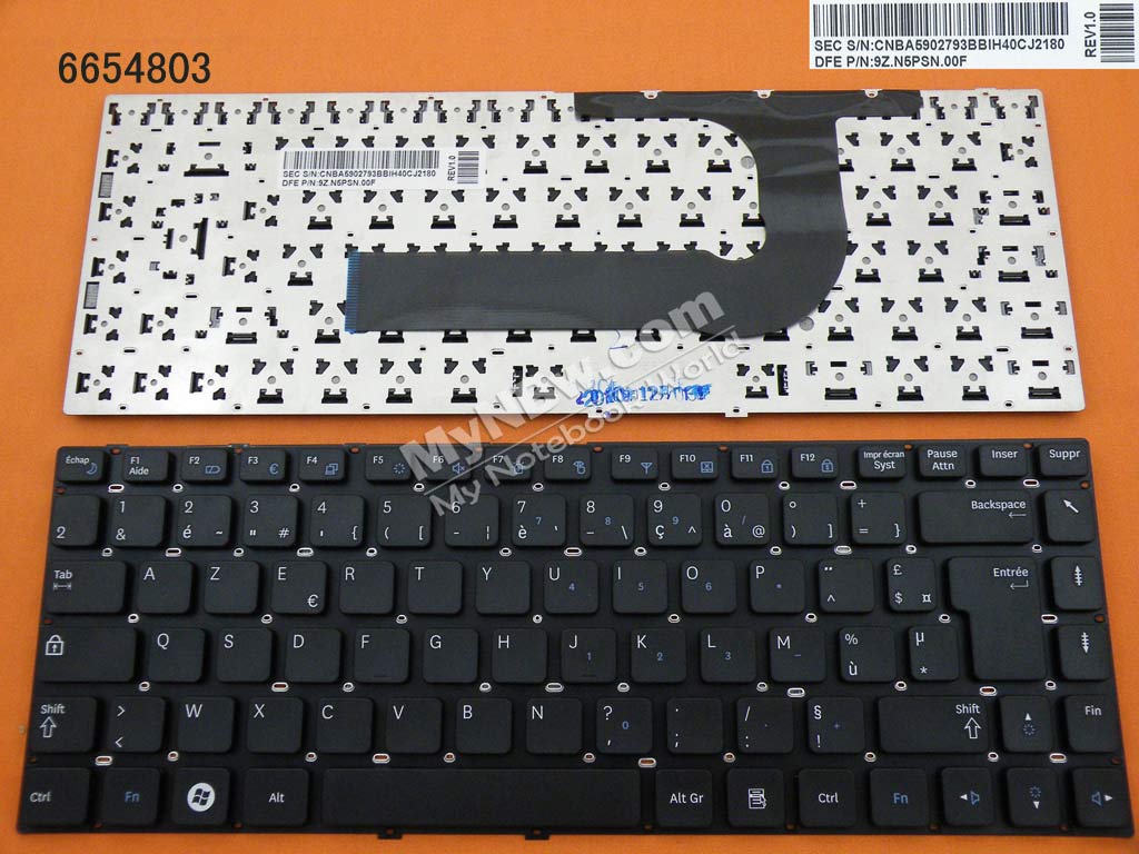 Picture of New Replacement Laptop Keyboard For SAMSUNG Q430 Q460 RF410 RF411 P330 SF310 SF410 SF411 Q330 QX411 QX410 QX310 QX412 X330 X430 Series BLACK FR Layout