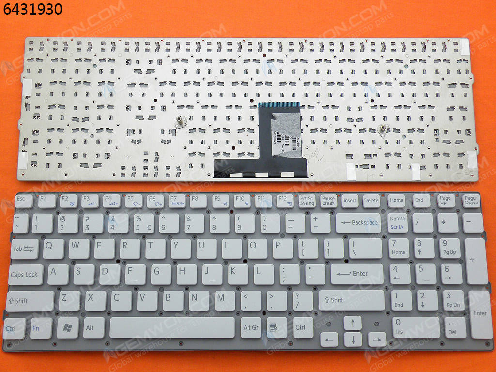 Picture of New Replacement Laptop Keyboard For SONY VPC-EC WHITE(Without FRAME) US Layout