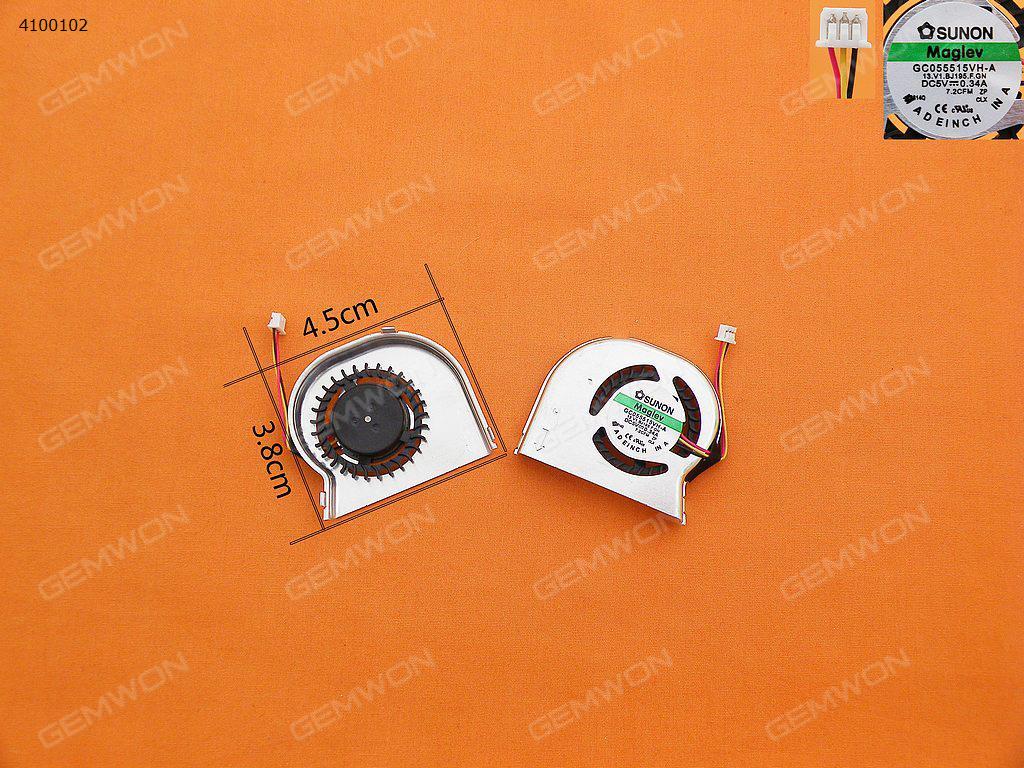 Picture of New Replacement CPU Cooling Fan For LENOVO S10-2(Original) GC055515VH-A  AB4505HX-QB3 Layout