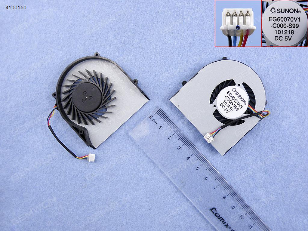 Picture of New Replacement CPU Cooling Fan For Lenovo ideapad U160 U165 S205(Original) EG60070V1-C000-S99      MF75090V1-C000-S99   DFS430705PB0T Layout