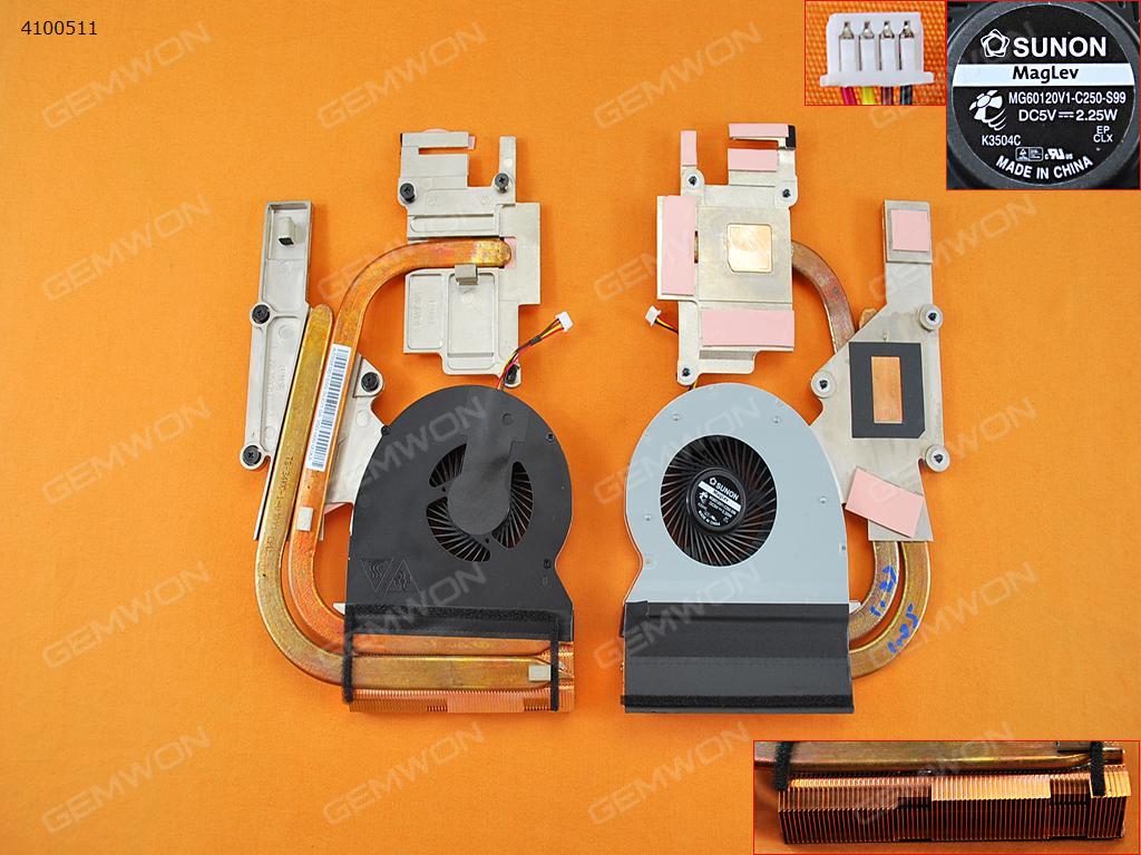 Picture of New Replacement CPU Cooling Fan For LENOVO IDEAPAD Y510P(Heatsink) MG60120V1-C250-S99 Layout
