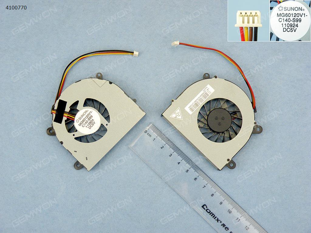 Picture of New Replacement CPU Cooling Fan For Lenovo G770 G780(Original) MG60120V1-C140-S99 KSB05105HC-AJ93    DC28000AIS0 Layout