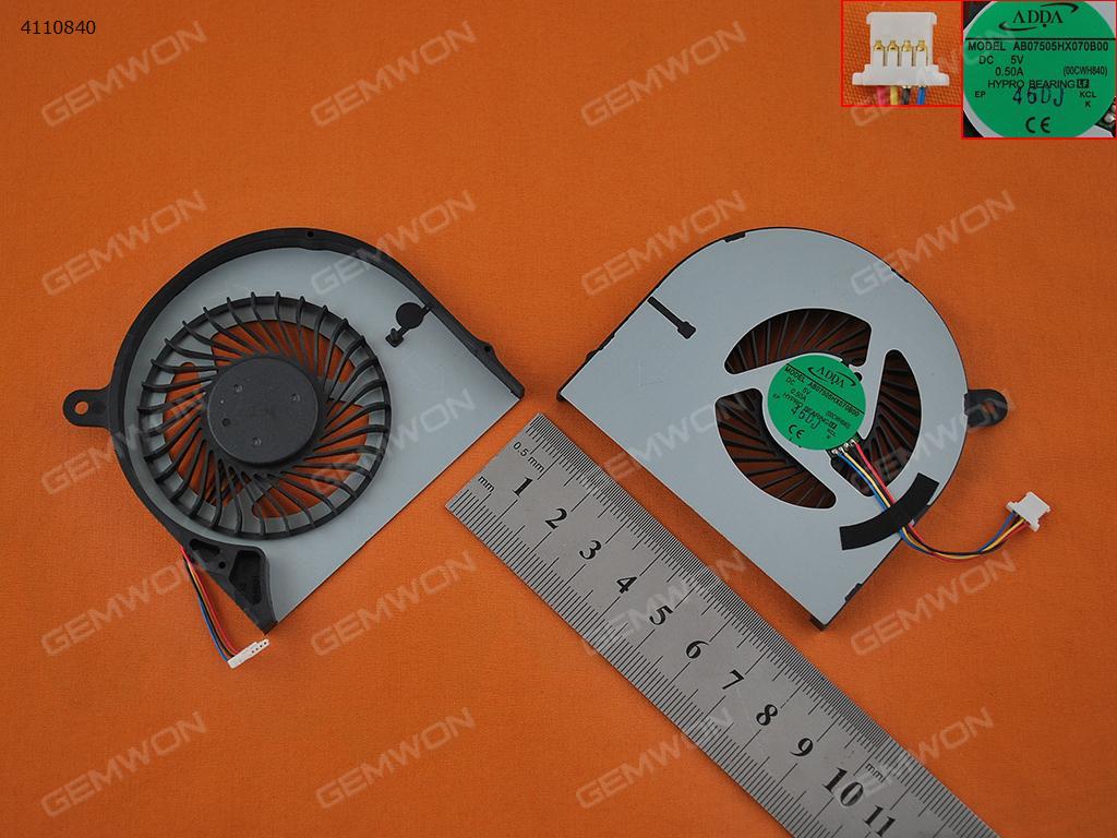 Picture of New Replacement CPU Cooling Fan For CLEVO H840 W840(Original) AB07505HX070B00 Layout
