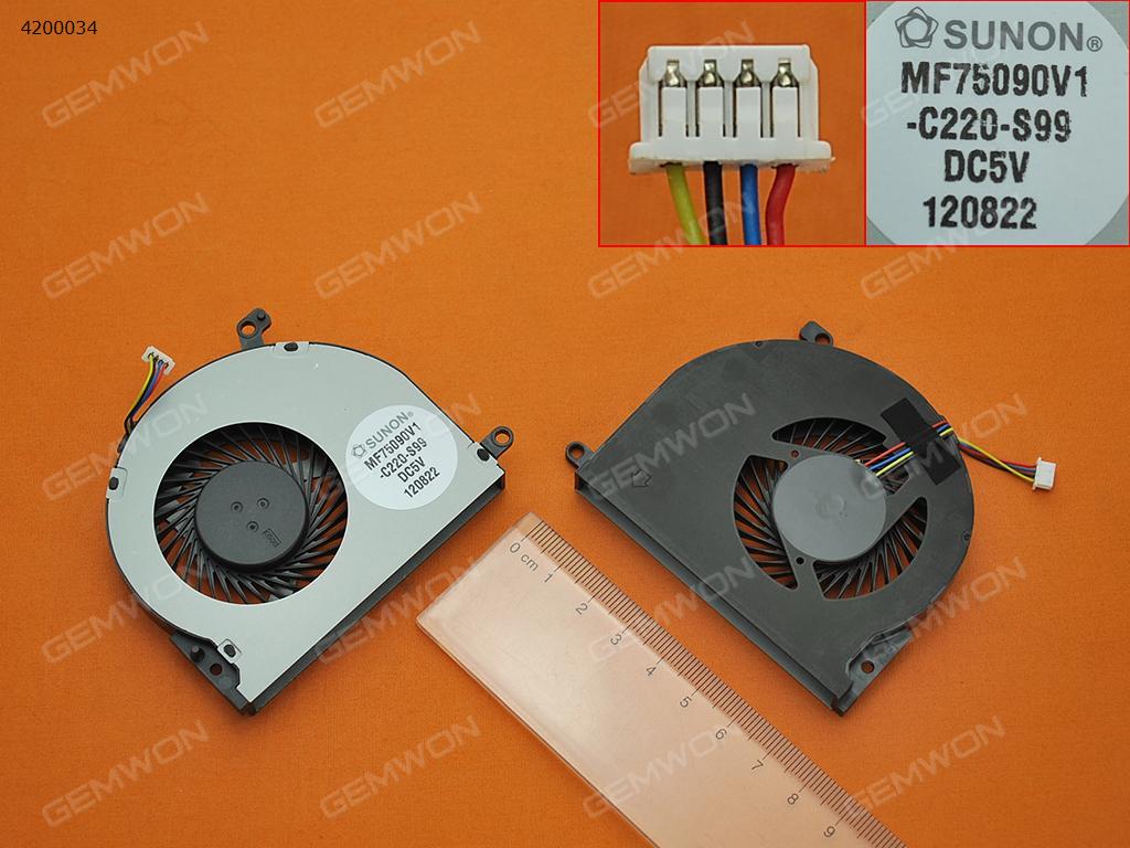 Picture of New Replacement CPU Cooling Fan For HP ENVY M4 M4-1000 M4-1015DX M4-1115DX M4-1003TX M4-1010TX M4-1012TX M4-1016TX(Original) MF75090V1-C220-S99 DFS531105MC0T Layout