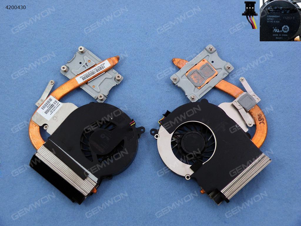 Picture of New Replacement CPU Cooling Fan For HP COMPAQ CQ43(For Intel Pentium processor,Independent Graphics ,Heatsink ) G70X05MS3AH    DFS551005M30T Layout