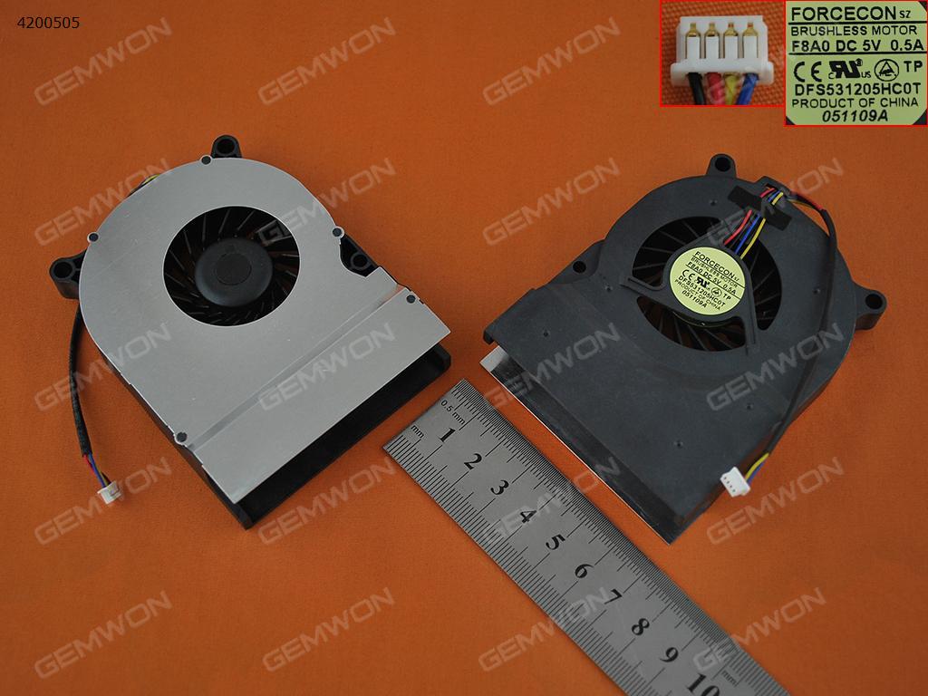 Picture of New Replacement CPU Cooling Fan For HP Touchsmart IQ500 IQ504 5189-3759(with cover,version 2,Original) DFS531205HC0T Layout