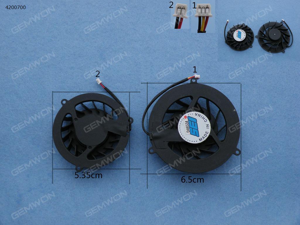 Picture of New Replacement CPU Cooling Fan For HP Pavilion ZD7000 (The size of a pair) D47151/D46534   UDQF2RH08CQU Layout
