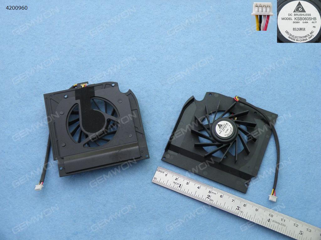 Picture of New Replacement CPU Cooling Fan For HP Pavilion DV9000 ~DV9600 Series(For Discrete Video card,Original) 058013L1S     KSB05605HB(DC5V 0.40A)  KSB0605HB    DFB552005M30T Layout