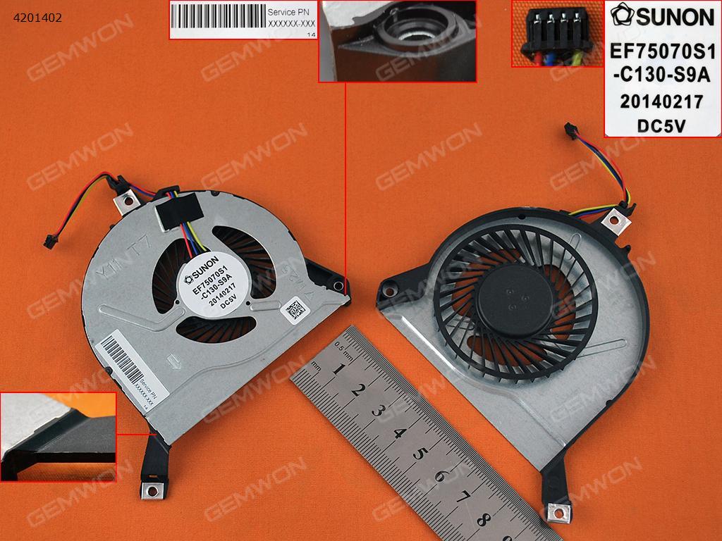 Picture of New Replacement CPU Cooling Fan For HP Pavilion 14-V 15-V series(Original) EF75070S1-C130-S9A  DFS531105MC0T  FB06008M05SPA-001     DFS200405040T    FFDF     030518    767776-001 Layout