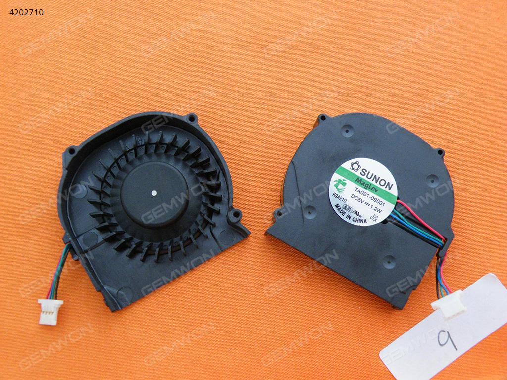 Picture of New Replacement CPU Cooling Fan For HP Compaq 2710P 2710 E2710P 2730 2730P(Original) GC054509VH-A 13.V1.B3586.F.GN 501495-001(DC 5V 1.6W 4.2*4.4CM)TA001-09001 K9A21D Layout