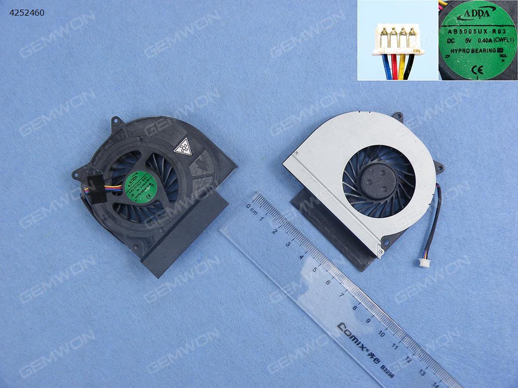 Picture of New Replacement CPU Cooling Fan For DELL E6420 (For Integrated graphics,pulled) AB5005UX-R03 Layout