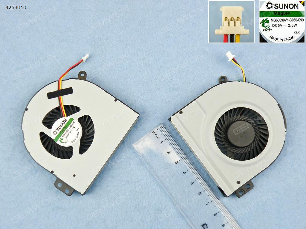 Picture of New Replacement CPU Cooling Fan For DELL Inspiron 13R N3010(Original) MG60090V1-C060-S99 MF60120V1-C181-S9A Layout