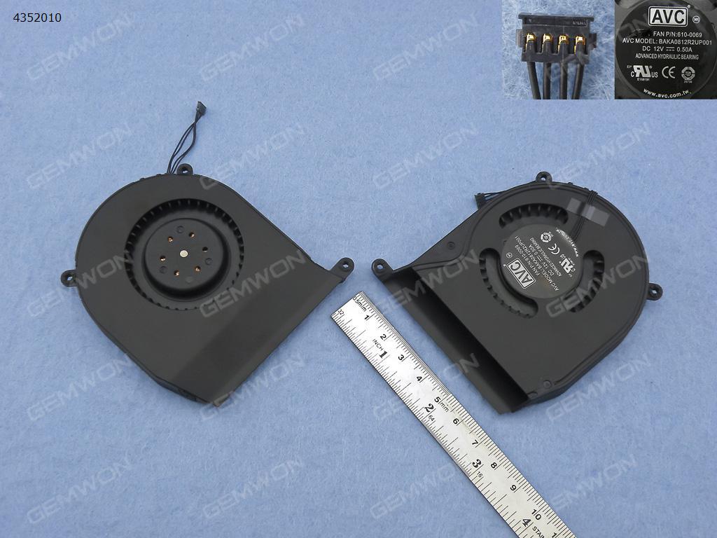 Picture of New Replacement CPU Cooling Fan For Apple mac mini 2.33 2.5 2.7GHz A1347 2010(Original) BAKA0812R2UP001   610-0069 Layout