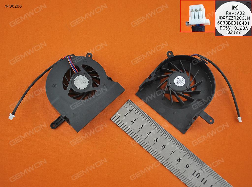 Picture of New Replacement CPU Cooling Fan For TOSHIBA Satellite A200 A205 A210 A215 Series (For AMD,Integrated graphics,without cover,version 2) UDQFZZR26C1N Layout