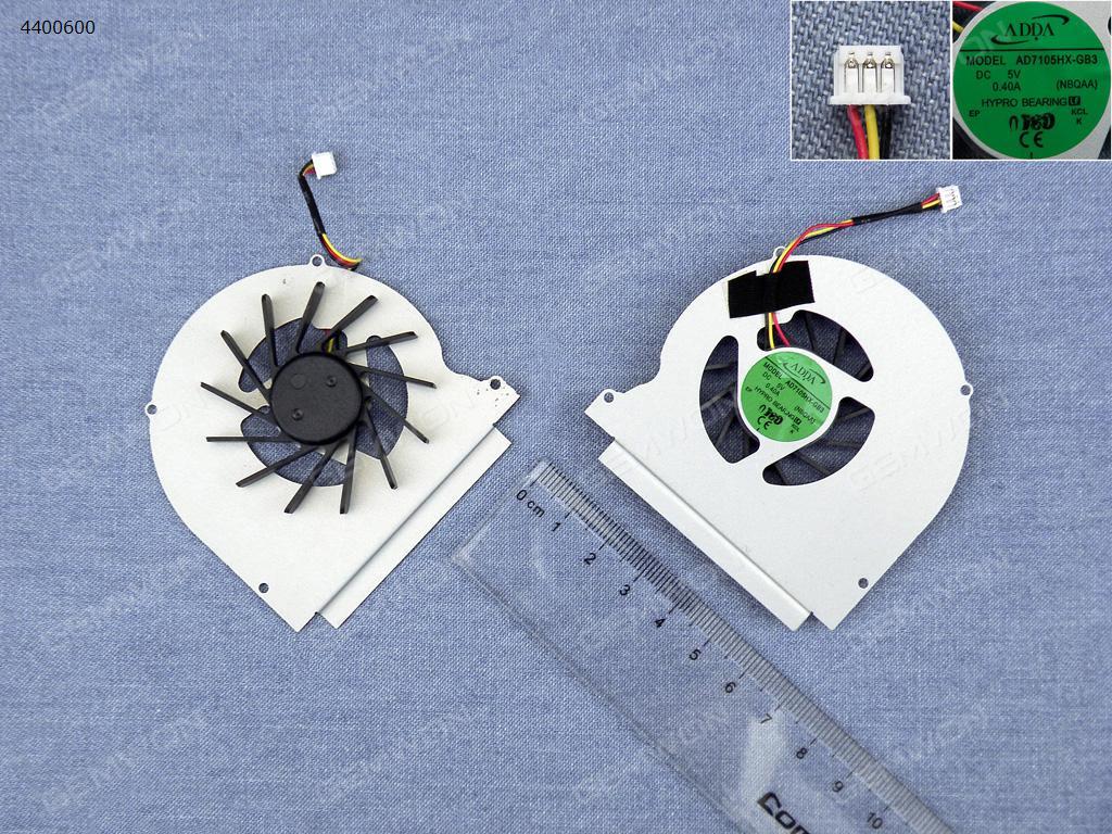 Picture of New Replacement CPU Cooling Fan For Toshiba Satellite M600 P745(3 Pin,Original) AD7105HX-GB3  KSB0505HB  KSB05105HA Layout