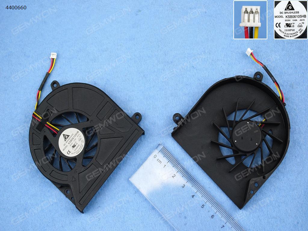 Picture of New Replacement CPU Cooling Fan For TOSHIBA satellite C665 C650 (without cover,version 1) KSB06105HB  KSB0505HB Layout